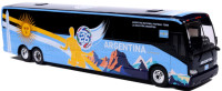 87-023 Prevost X3-45 Argenitna Soccer Team "La Albiceleste". Teambus zur Fußballweltmeisterschaft 2026. 1:87